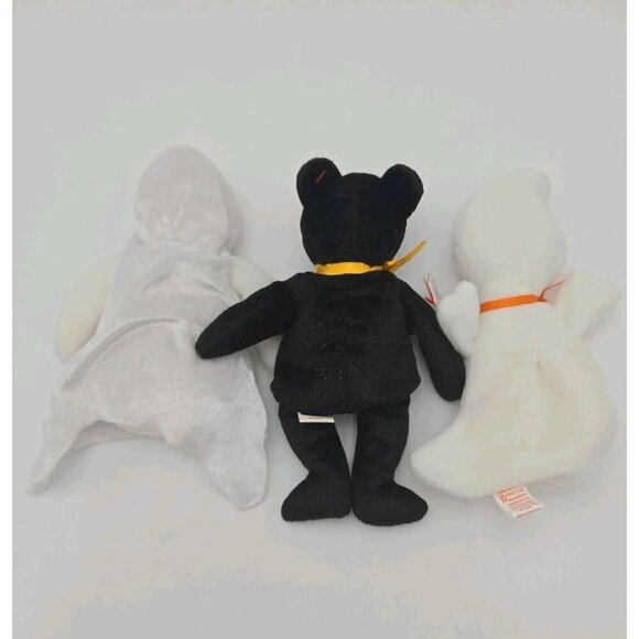 Ty Beanie Babies Halloween Lot Haunt Spooky and Sheets with Tags 1995 1999 2000 - Picture 2 of 16